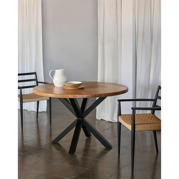 Ümmargune söögilaud ø 120 cm Argo - Kave Home-image-1