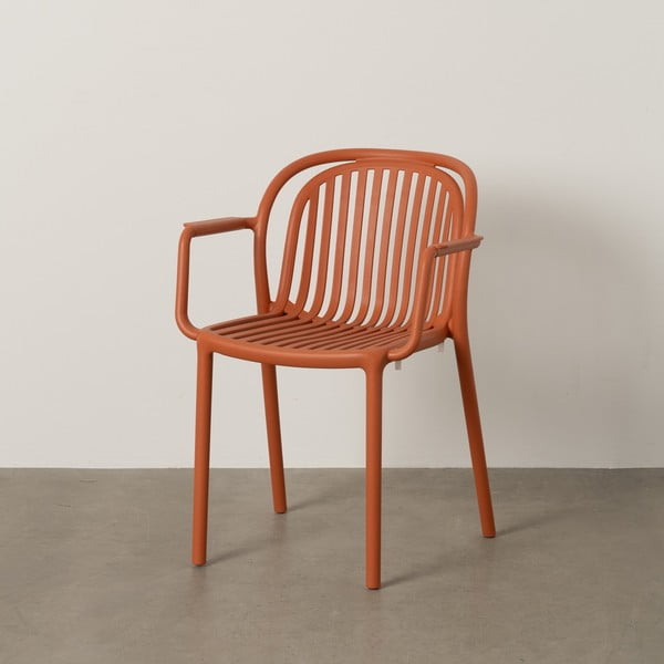 Terrakottapunane plastikust söögitool Alia - Ixia-image-1