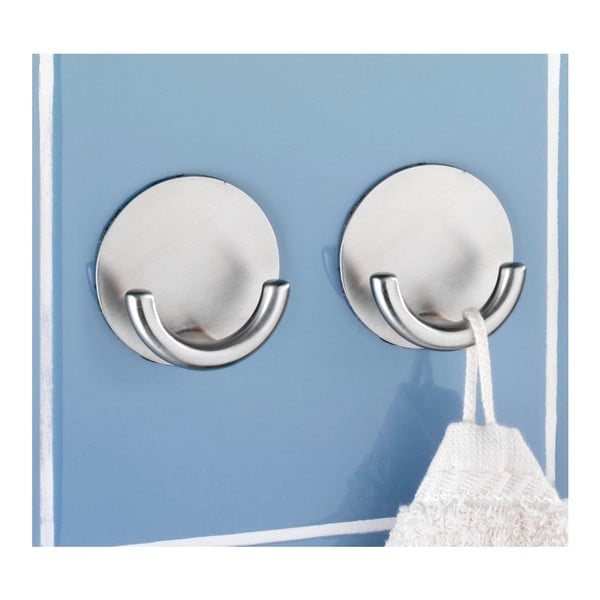 Hõbedane isekinnitatav seinakonks Rondo - Wenko-image-1