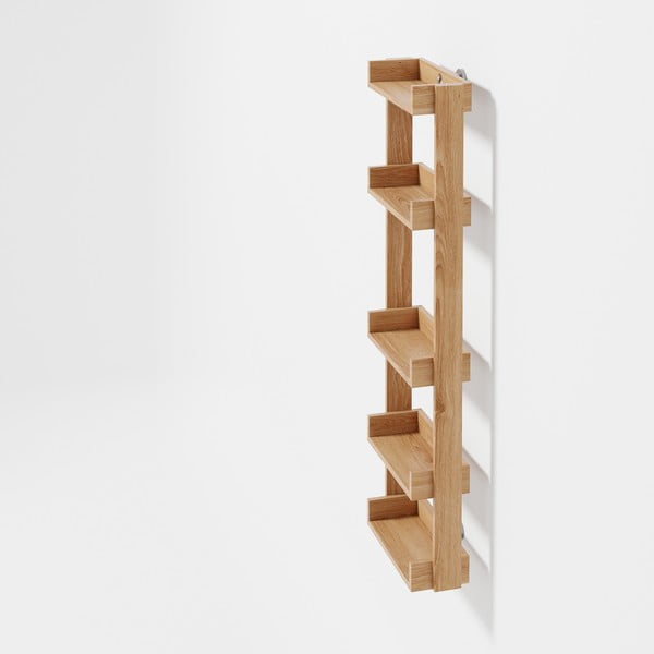 Tammepuidust seinale paigaldatav vannitoariiul Yoku - Wireworks-image-2