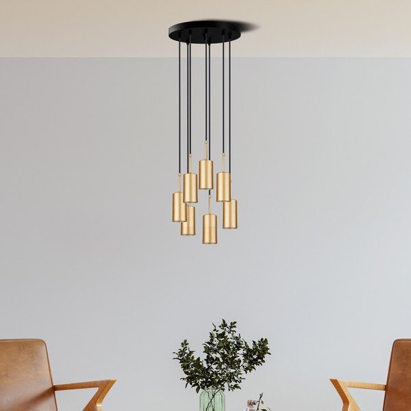 Rippvalgusti kuldset värvi , kõrgus 120 cm Geo - Squid Lighting-image-2