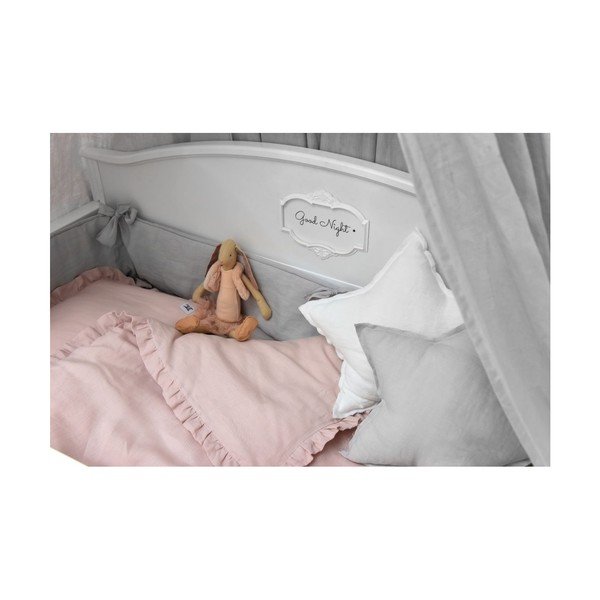 Hall laste linasest riidest padi tähe kujuga Stone Gray - BELLAMY-image-3