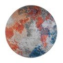 Sini-oranž ümmargune pestav ümmargune vaip ø 120 cm - Vitaus