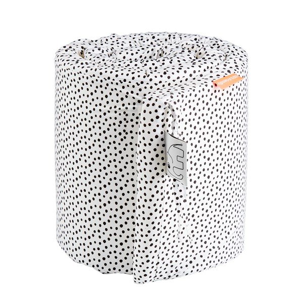 Mantinel do postýlky Happy Dots, bílý