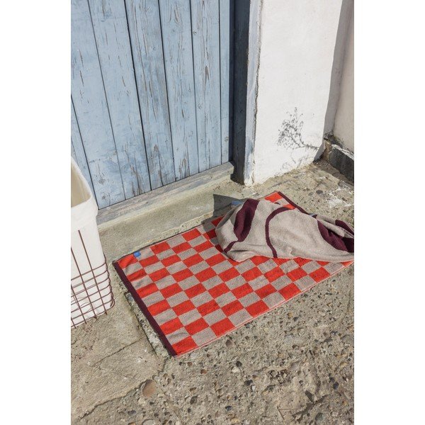 Oranž/beež orgaanilisest puuvillast dušimatt 50x80 cm Retro - Mette Ditmer Denmark-image-1