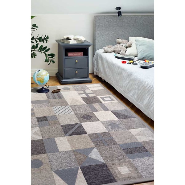 Pruun ja beež lastevaip 200x140 cm Laeva - Narma-image-2