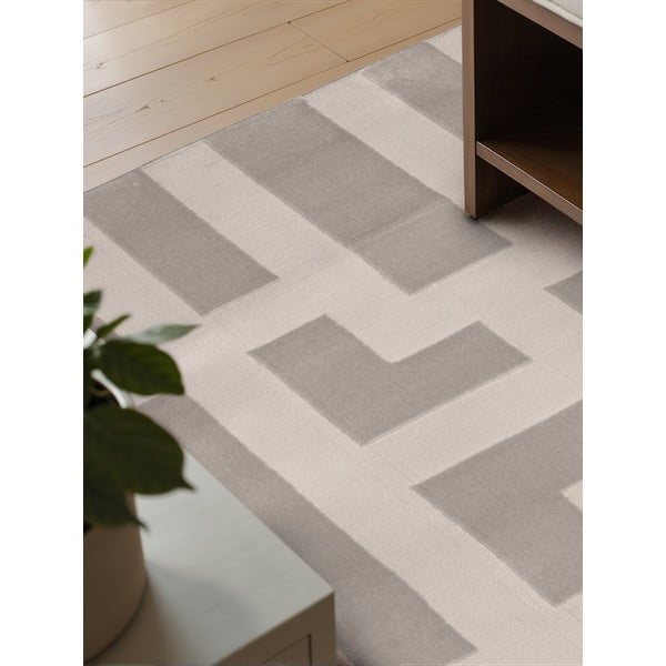 Hall-kreem vaip 160x235 cm Perles Onyx – Elle Decoration-image-3