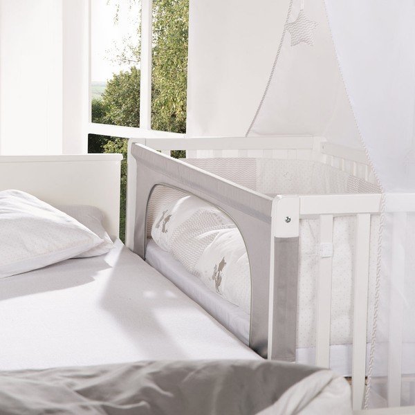 Valge-hall ratastega narivoodi 60x120 cm Fox & Bunny – Roba-image-2