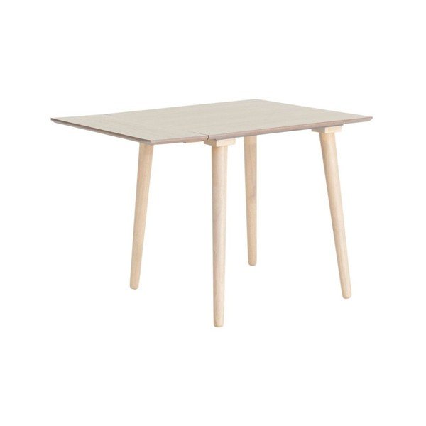 Pikendatav söögilaud jalakapuust kaunistusega lisapealse pealispinnaga 80x80 cm Jolina - Ellos Home