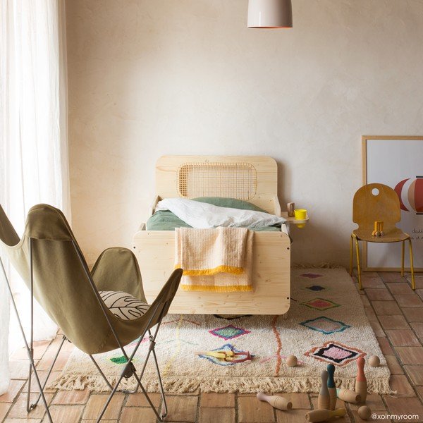 Kreem pestav käsitsi kootud puuvillane vaip 140x200 cm Kaarol - Lorena Canals-image-4