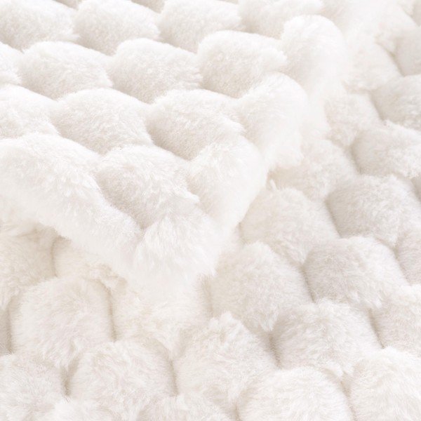 Kreemjas mikroplüüsist tekk 220x240 cm Frosty - douceur d'intérieur-image-4