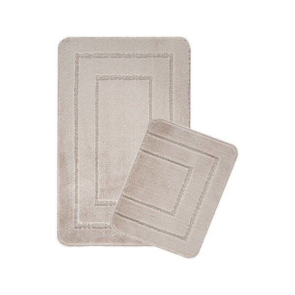 Helepruunid vannitoamatid 2tk komplektis 50x80 cm Cerceve - Foutastic