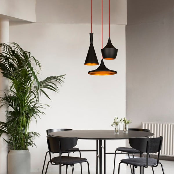 Must rippvalgusti 3 pirnile Elmas - Opviq lights-image-1