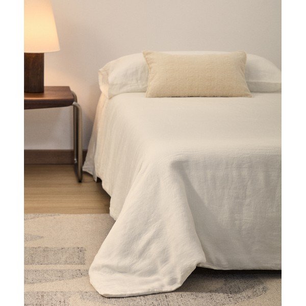 Elevandiluu värvi üheinimesevoodi/ülipikk voodipesu 150x220 cm Simmel - Kave Home-image-1