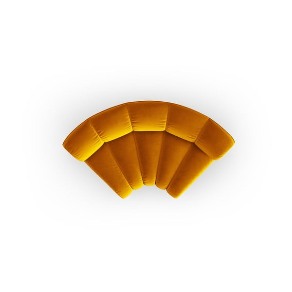 Kollane sametist diivanimoodul (muutuv nurk) Lupine - Micadoni-image-2