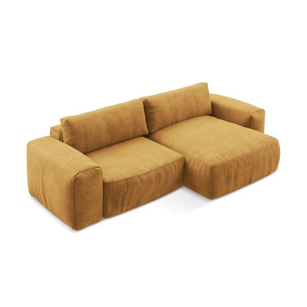 Šenill-nurgadiivanvoodi sinepikarva värvi (parem nurk/diivanvoodiga) Kuki - Makamii-image-3