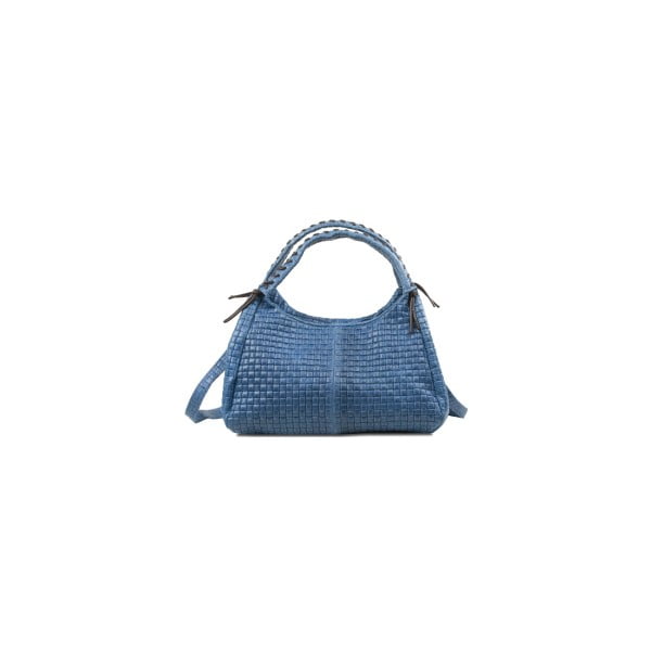Modrá kožená kabelka Infinitif Yolande