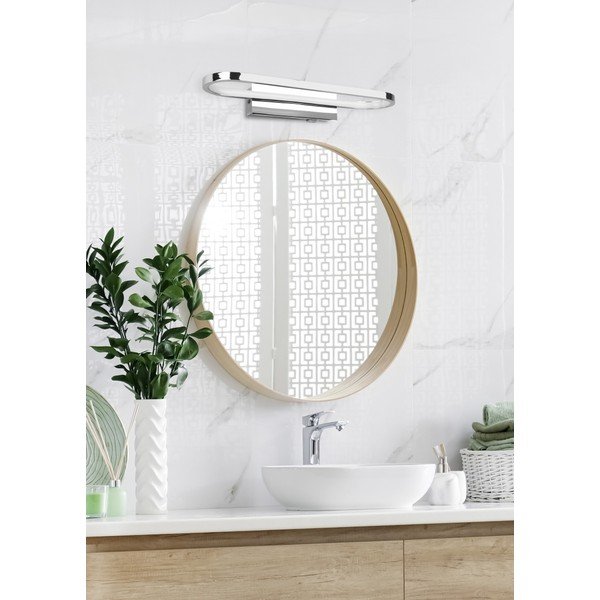 Hõbedaselt läikiv LED seinalamp (pikkus 40 cm) Gianni - Trio-image-1