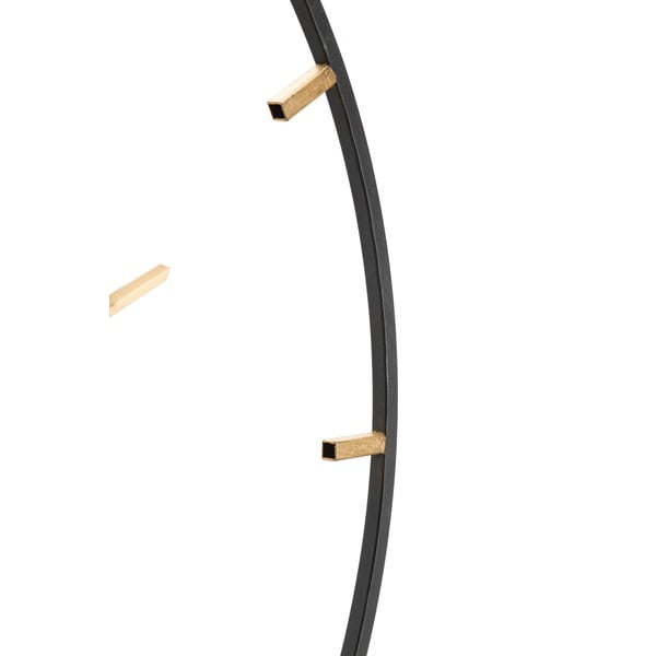 Must kuldsete detailidega seinakell Goldy, ø 60 cm - Mauro Ferretti-image-4