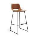 Konjakipruun kunstnahast baaritool (istme kõrgus 76 cm) Zahara - Kave Home