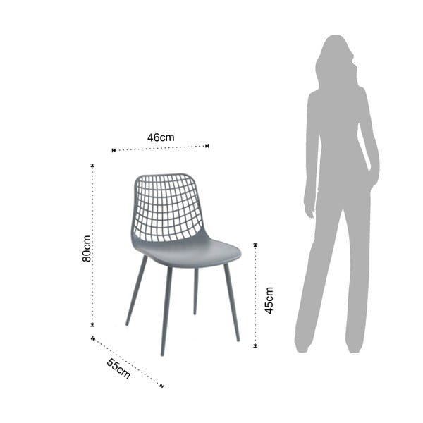 Hallid söögitoolid 2tk komplektis Nairobi - Tomasucci-image-4