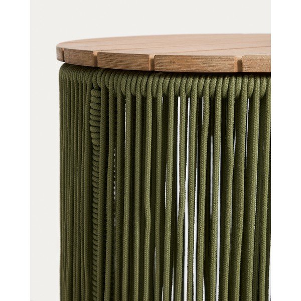 Ümmargune aialaud akaatsiaplaadiga ø 40 cm Dandara - Kave Home-image-3