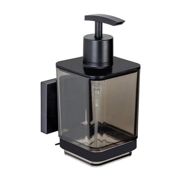 Must isekinnituv plastikust seebidosaator 340 ml Quadro - Wenko-image-3