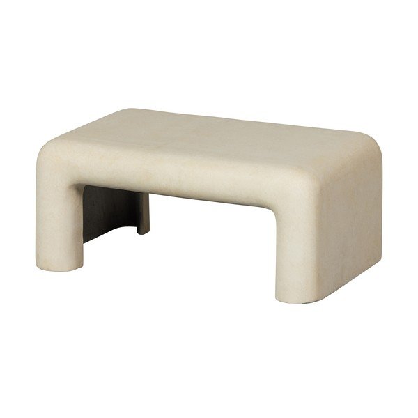 Kreemid kiviimitatsiooniga diivanilauad 2tk komplektis 42x92 cm Stani - WOOOD-image-2