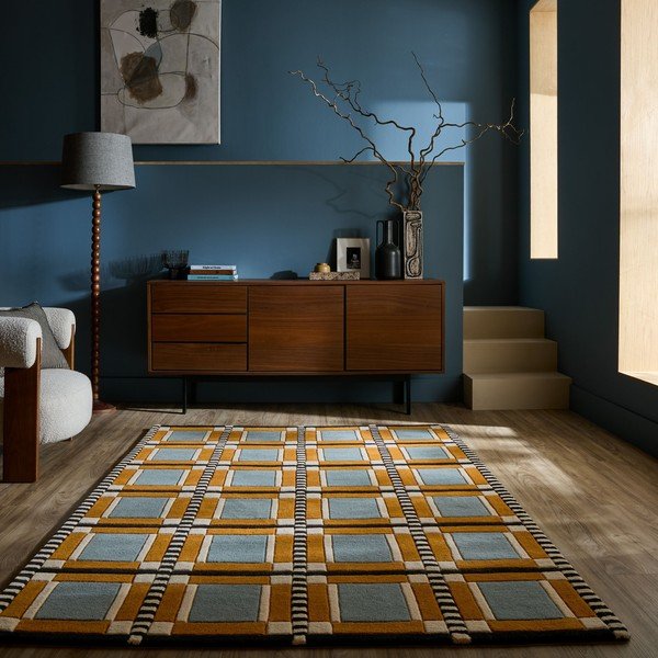 Käsitsi kootud villane vaip 140x200 cm Quadro Wool - Flair Rugs-image-1