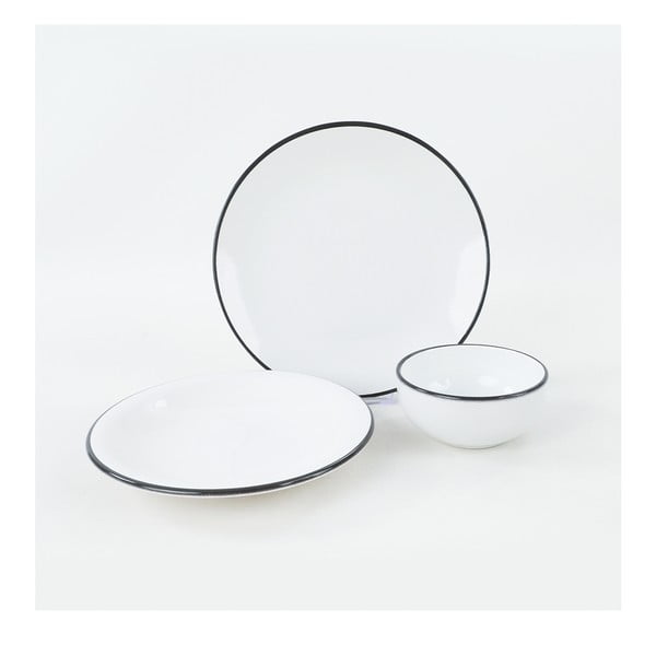 12-osaline valgete keraamiliste nõude komplekt Simply - My Ceramic