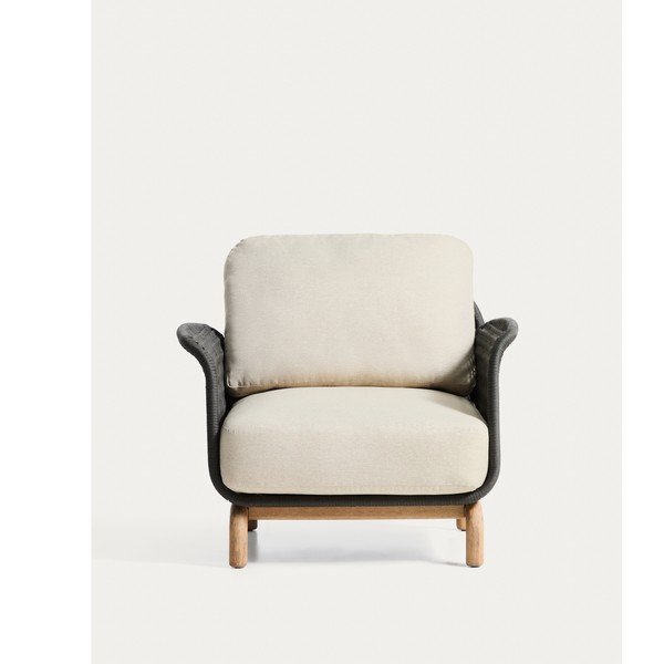 Beež polsterdatud aiatool Alipa - Kave Home-image-4