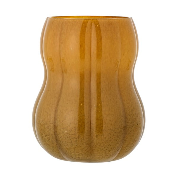Pruun käsiöö klaasist vaas (kõrgus 20 cm) Pumpkin - Bloomingville