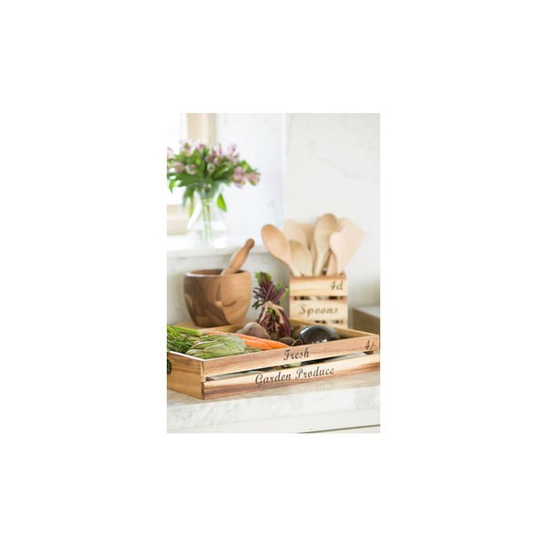 Akaatsiapuidust lõikelaud , 35 x 20 cm Baroque - T&G Woodware-image-2