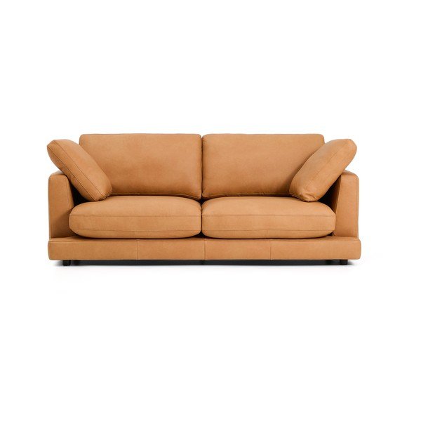 Pruun nahkdiivan 210 cm Gala - Kave Home-image-2