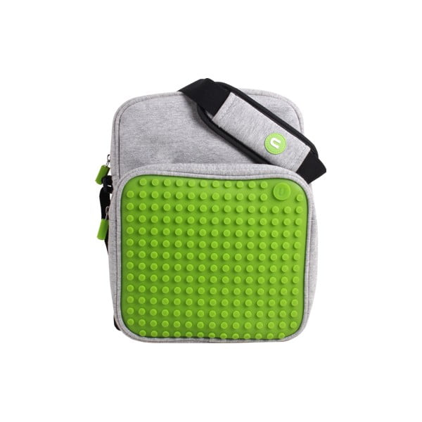 Pixelová taška přes rameno, grey/green