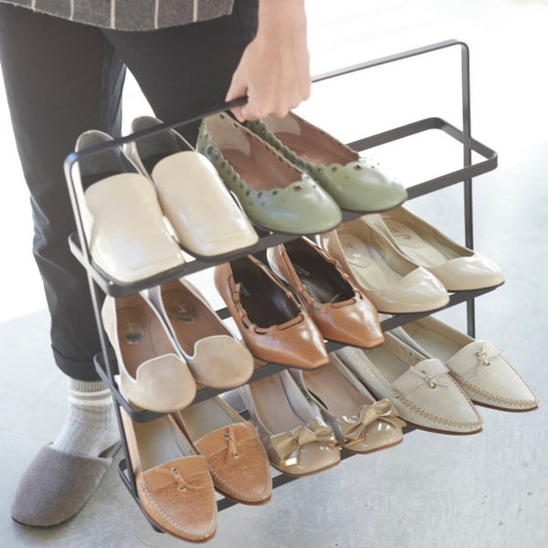 Must metallist jalatsiriiul Tower Shoe Rack - YAMAZAKI-image-4