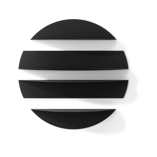 Mustad metallist riiulid 4tk komplektis 76 cm Solis - Umbra-image-3