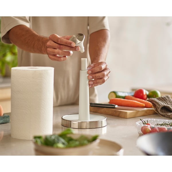 Valge plastmass majapidamispaberi stend ø 16 cm Push&Tear – Joseph Joseph-image-2