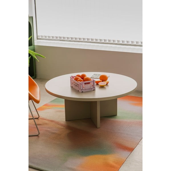 Valge ümmargune diivanilaud ø 80 cm Pausa - Really Nice Things-image-1