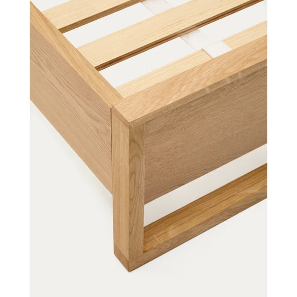 Tammepuidust üheinimesevoodi koos voodipõhjaga 90x190 cm Alguema - Kave Home-image-4