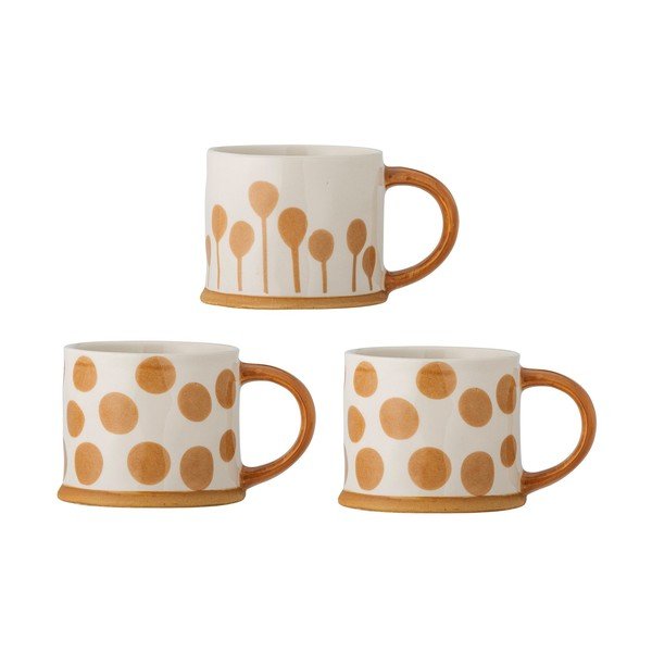 Kollased tassid, 3 tk komplektis 450 ml Linora - Bloomingville