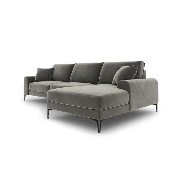 Helehall sametne nurgadiivan , paremas nurgas Madara - Mazzini Sofas-image-4
