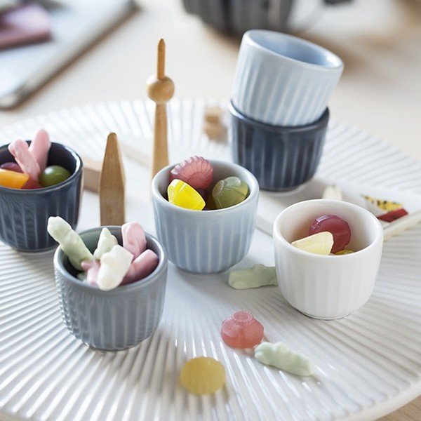 2 valge portselanist munataldriku komplekt Hammershoi, ⌀ 8 cm Hammershøi - Kähler Design-image-1