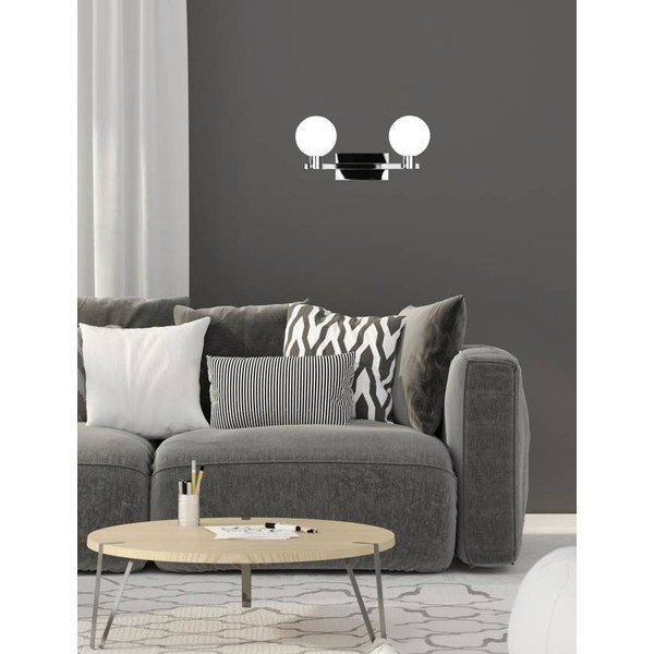 Hõbedast klaasist laevalgusti 15x33,5 cm Maldus - Candellux Lighting-image-1