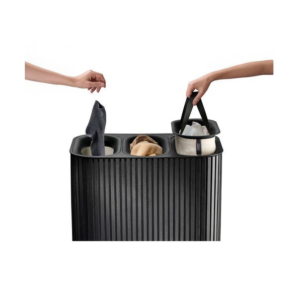 Must bambusest pesukorv 3x30 l Tota Trio Luxe - Joseph Joseph-image-4