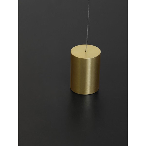 Messingist värvi alumiiniumist LED-põrandalamp (kõrgus 300 cm) Elettra - Nova Luce-image-3