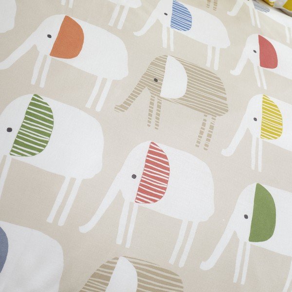 Puuvillane beebivoodipesu 200x135 cm Minbu Elephant - Pineapple Elephant-image-4