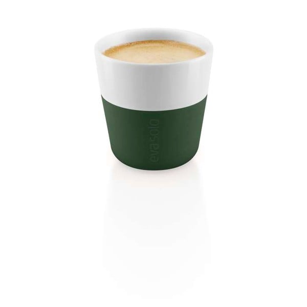 Rohelised-valged portselanist espressotassid 2tk komplektis 80ml - Eva Solo