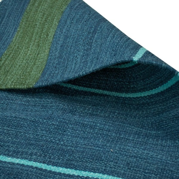 Tumesinine kahepoolne õuevaip taaskasutatud plastikust , 160 x 230 cm Marlin - Green Decore-image-4