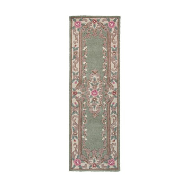 Roheline villane vaibajooksja 67x210 cm Aubusson - Flair Rugs